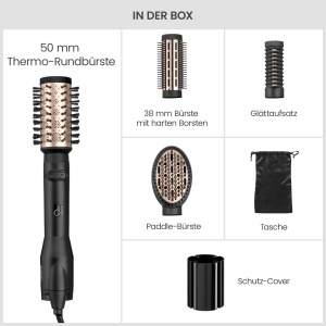 Perie rotativa BaByliss Big Hair Luxe AS970E, 4-in-1, 50mm, Ioni, 2 temperaturi - Img 10
