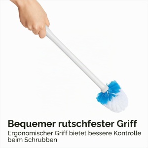 Perie WC OXO Good Grips cu suport, deschidere automata, borste rezistente - Img 6