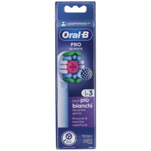 Perii de dinti electrice Oral-B 3D White, 3 capete de schimb, cu polisher