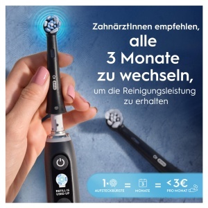 Perii de schimb Oral-B iO, curatare superioara, negru, 10 bucati - Img 5