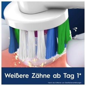 Perii de schimb Oral-B Pro 3DWhite, 16 bucati, alb, cu cupa de polish - Img 3