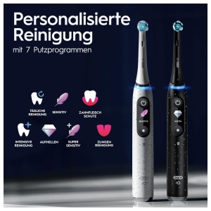 Periuta de dinti electrica Oral-B iO Series 10 Plus Edition, periuta de dinti electrica, PLUS 3 periute, 7 moduri de periaj pentru ingrijirea dentara, husa de calatorie de incarcare, proiectata de Braun, negru cosmic - Img 4