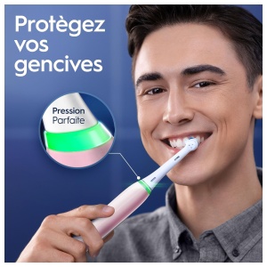Periuta de dinti electrica Oral-B iO Series 6N, Bluetooth, 5 moduri de curatare, AlbRoz - Img 3