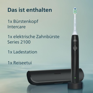 Periuta de dinti electrica Philips Sonicare Series 2000 HX402302, 2 intensitati, EasyStart, Negru - Img 8