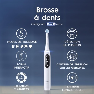 Periuta electrica Oral-B iO 6N, Alb, cu etui de calatorie - Img 2