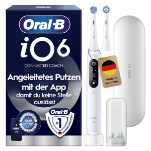 Periuta electrica Oral-B iO Series 6, alb, cu 5 moduri de curatare