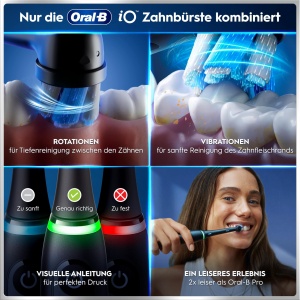 Periuta electrica Oral-B iO Series 6 Plus Black Lava 5 moduri de curatare set 2 bucati - Img 4