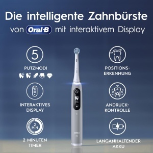 Periuta electrica Oral-B iO Series 6 Plus Sensitive Edition 5 programe display interactiv gri opal - Img 3
