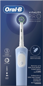 Periuta electrica Oral-B Pro Vitality, albastra, cu 1 cap de periere