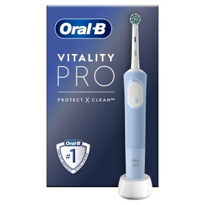 Periuta electrica Oral-B Vitality Pro, 3 moduri de curatare, culoare albastra