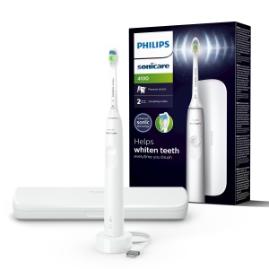 Periuta electrica Philips Sonicare 4100 HX368333, alba, cu cap de periuta W2 Optimal White