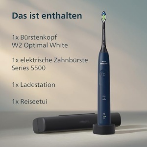 Periuta electrica Philips Sonicare 5500 HX711301 Navy Tehnologie Sonicare 2 moduri de curatare - Img 11