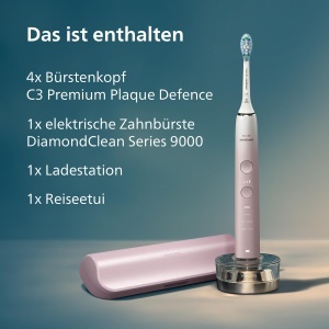 Periuta electrica Philips Sonicare DiamondClean 9000 HX991179 4 moduri curatare Culoare Roz - Img 8