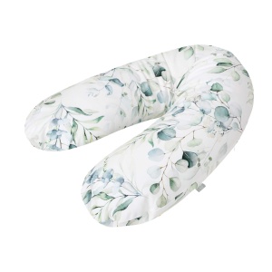Perna de alaptare Rotho Babydesign Multi 190 x 35 cm Natural Leaves