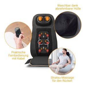 Perna de masaj Medisana MCN, Shiatsu, 3 zone, functie de caldura - Img 4