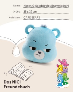 Perna decorativa NICI Kissen Glucksbarchis Brummbarchi 35x32cm - roz - Img 6