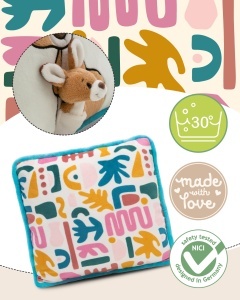 Perna din plus NICI Kanguru cu Kangurubaby 30x30cm, bej - Img 3