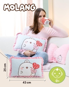 Perna NICI Molang 62790 Albastra din Plus 43x25 cm Design Romantic - Img 2