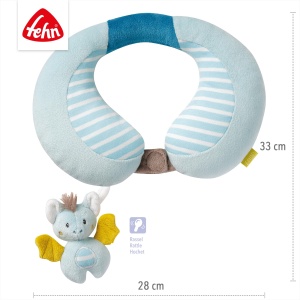 Perna pentru gat Fehn 065282 Little Castle Raton cu Ratusca pentru bebelusi lavabila - Img 3