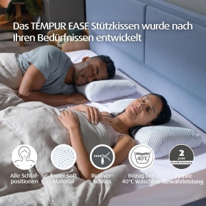Perna TEMPUR Ease, 50 x 31 x 105 cm, design ergonomic - Img 3
