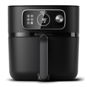 Philips Airfryer Combi 7000 Series XXL - 8,3 L (2 kg), friteuza cu aer 22 in 1, conexiune WiFi, cu 99% mai putin grasime adaugata cu Rapid CombiAir, aplicatie HomeID, negru (HD9876/90) - Img 1