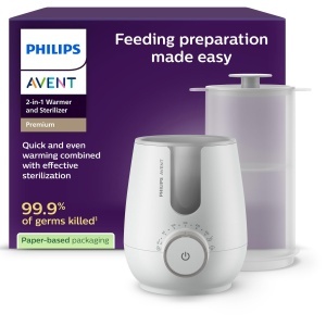 Philips Avent SCF35900 Incalzitor si Sterilizator Biberoane 2-in-1 Tehnologie cu Abur si Senzor Inteligent