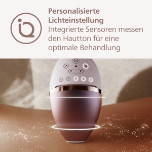 Philips Lumea 9900 Series, dispozitiv de epilare IPL, alternativa la epilarea cu laser, tehnologie SenseIQ si SkinAI, 4 atasamente pentru corp, fata, linia bikinilor, baterie si functionare la retea, BRI951/00 - Img 8