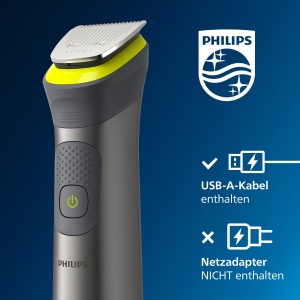 Philips Multigroom Series 7000, aparat de tuns multifunctional, aparat de tuns barba 14 in 1 si aparat de tuns parul pentru fata, cap si corp - Un instrument cu 21 de setari de lungime (0,5-16 mm) (model MG7930/15) - Img 7