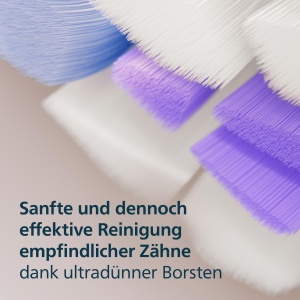 Philips Sonicare S2 Sensitive, capete de perie originale de schimb, alb, pachet de 2, HX6052/87 - Img 3