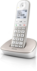 Philips XL4901S DECT Comfort Phone - Telefon fara fir cu receptor - Butoane mari - Control volum - Compatibilitate aparate auditive - Telefon fix - Alb - Img 3