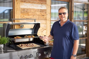 Piatra de pizza ROSLE, 42 x 30 cm, din cordierit, pentru gratar si cuptor - Img 4