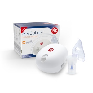 Pic Solution AirCube2 Aparat Aerosol Terapie Compact Alb Accesorii Incluse - Img 1