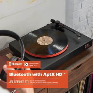Pickup vinil JBL Spinner BT, Bluetooth aptX HD, negru si portocaliu - Img 8