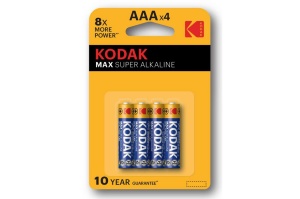 Pila Alcalina Kodak Max LR03 BL4 AAA, Calitate Superioara, Fiabilitate