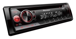 Pioneer DEH-S410DAB Radio auto 1DIN Tuner CD cu DAB si RDS MP3 Intrare USB si AUX Control iPhone Aplicatia ARC Egalizator cu 5 benzi Iluminare RGB m d - Img 1