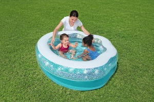 Piscina gonflabila Bestway Sparkle Shell 150x127x43 cm design cu glitter - Img 2