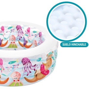 Piscina Gonflabila Intex 58480NP, 152 cm, Capacitate 360L, Multicolor - Img 3