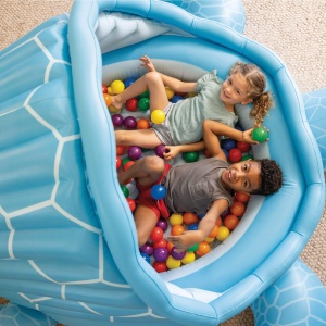 Piscina gonflabila Intex Turtle Cove 48677NP, 218 x 206 x 97 cm, cu 100 bile - Img 6