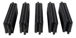 Pista feroviara Bachmann 44481 Snap-Fit E-Z 9 Dreapta - 50 bucati, Otel, Negru - Img 4