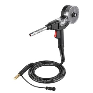 Pistol de sudura MIG VEVOR 135A cu cablu de 3m, 11 varfuri de schimb, aluminiu - Img 9