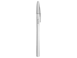 Pix BIC 207063 Cristal Silver Medium - Design simplu, material de calitate