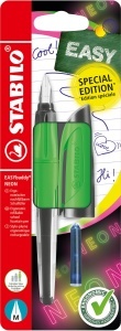 Pix ergonomic STABILO EASYbuddy, 3 variante de nib, rucs de siguranta, transparent