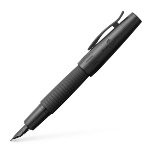 Pix Faber-Castell e-motion Pure Black, Aluminiu, Negru, Stilou cu Penita M