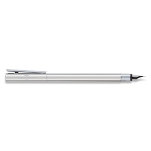 Pix Faber-Castell Neo Slim din otel inoxidabil argintiu, cu varf Extra Fina - Img 3