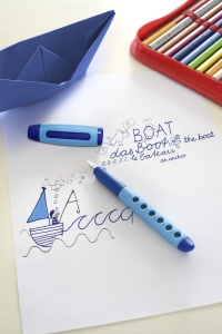 Pix pentru stanga Faber-Castell Scribolino, albastru, ergonomic, ideal pentru incepatori - Img 5