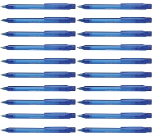 Pix Schneider Fave, 50 bucati, albastru transparent, tip mina M