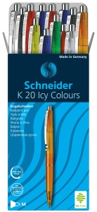 Pix Schneider K20 Icy Colours, 20 buc, albastru, documentenecht, strichstarke medie - Img 2