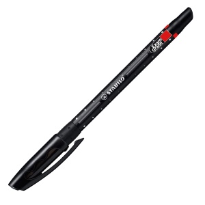 Pix STABILO Exam Grade, negru, cu grip elastic, cu varf de 0,45 mm