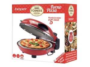 Pizzaofen BEPER P101CUD300 Electric 400degC 31cm Placa Detasabila - Img 11