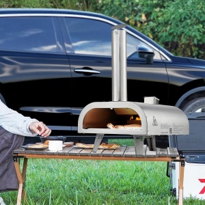 Pizzaofen VEVOR SRGP025 12 inch otel inoxidabil portabil pentru exterior - Img 8